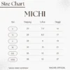 Organizer Bag Michi Black Size Chart