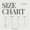 Organizer Bag Noya Size Chart